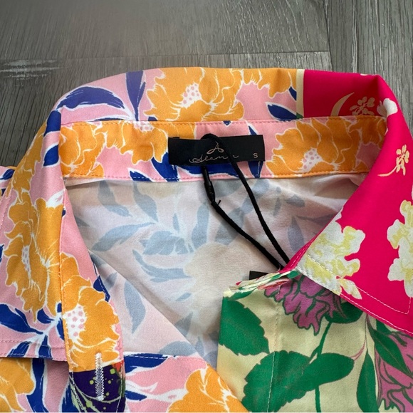 Alamia NWT Gisabelle Patchwork Floral Belted Romper - Picture 10 of 11